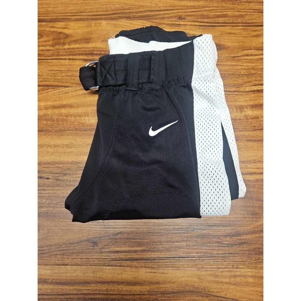 Nike Alpha Elite Mens Large Black White Integrated Belt Football Pant DV3976-012